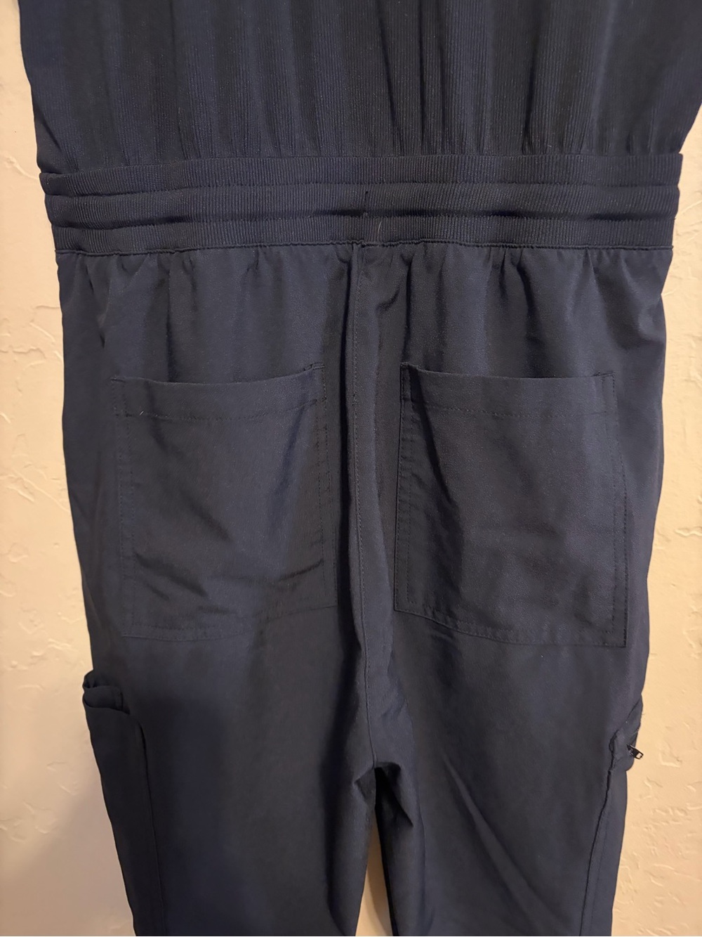 Landau 8 pocket scrub jumpsuit black small - Picture 8 of 11